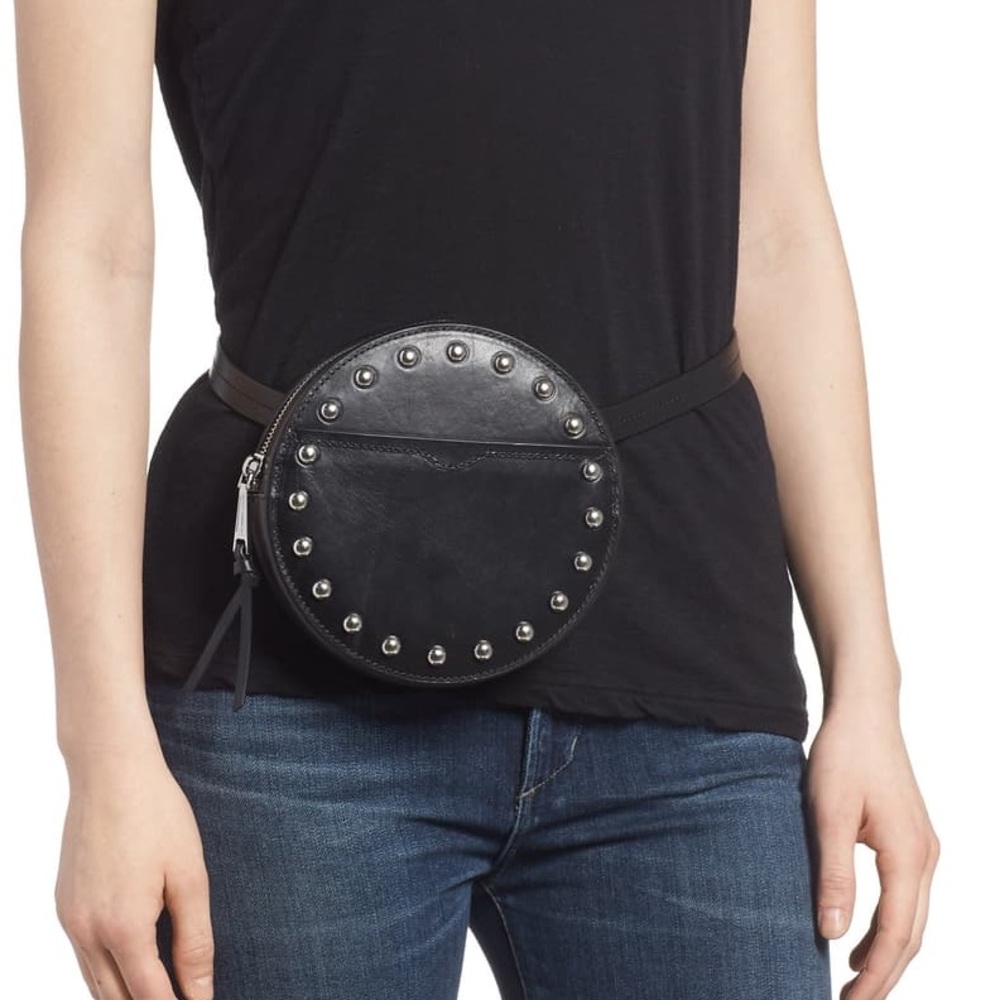 Rebecca Minkoff Loki Studded Leather Belt Bag (H1)